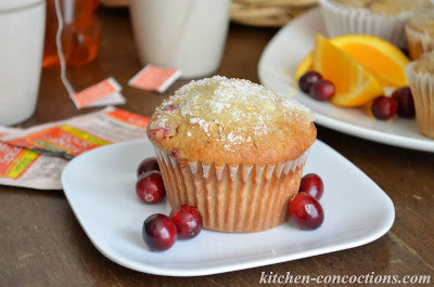 Spiced Cranberry Orange Muffins