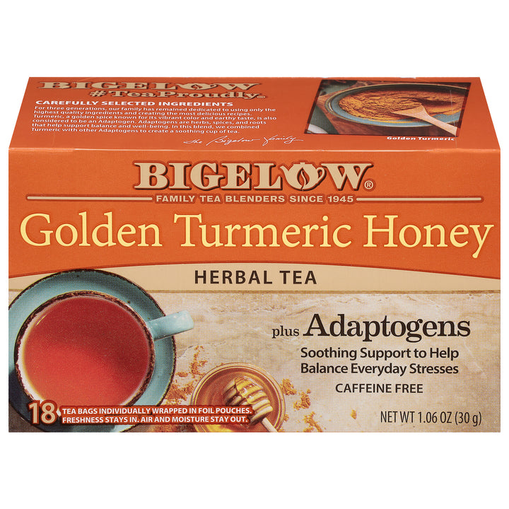 Golden Turmeric Honey Plus Adaptogens Herbal Tea