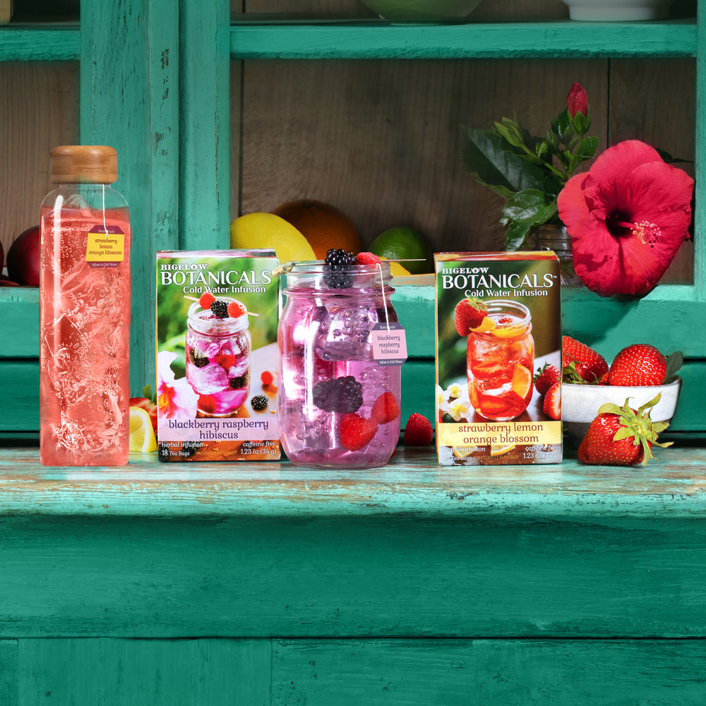 Blackberry Raspberry Hibiscus and Strawberry Lemon Orange Botanicals