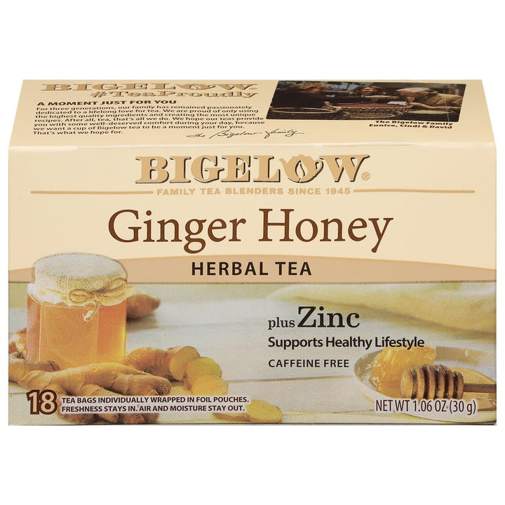 Ginger Honey plus Zinc Herbal Tea