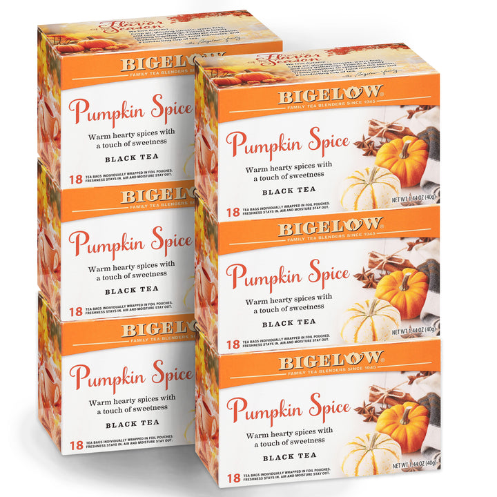 6 boxes of Pumpkin Spice Tea