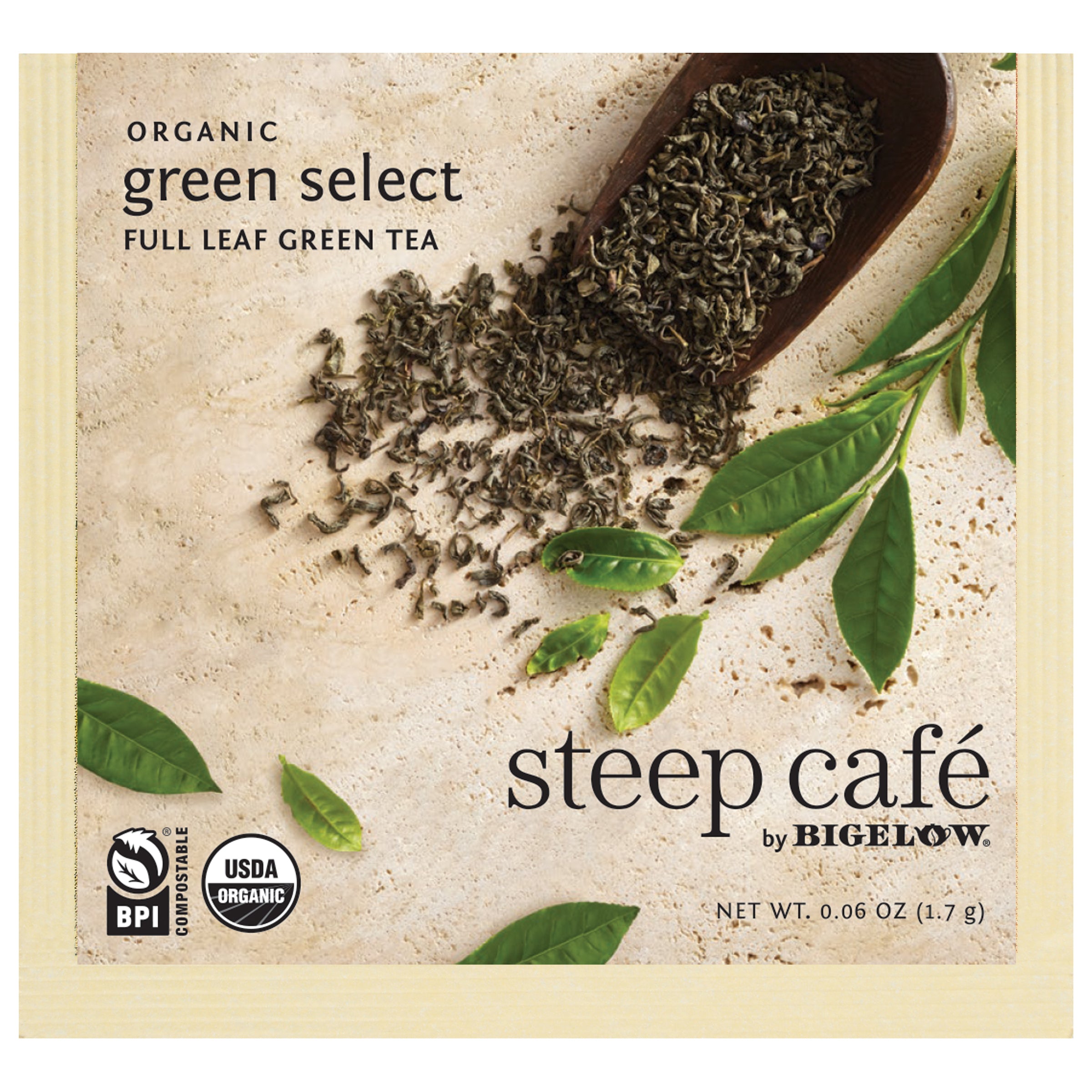 steep Café Organic Green Select - Box of 50 pyramid tea bags