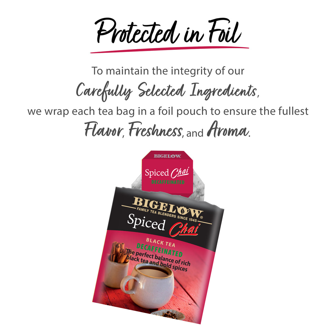 Spiced Chai Decaf protected in foil