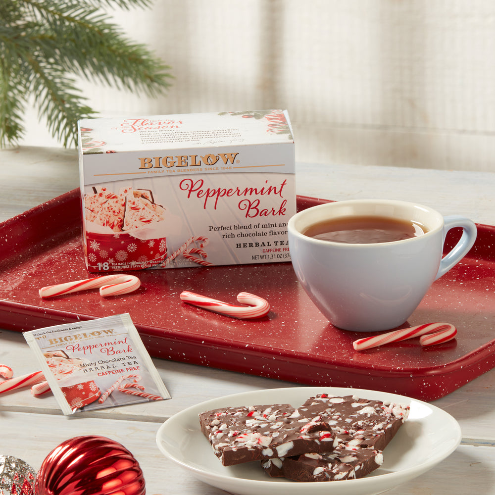 Cup of Peppermint Bark Herbal Tea