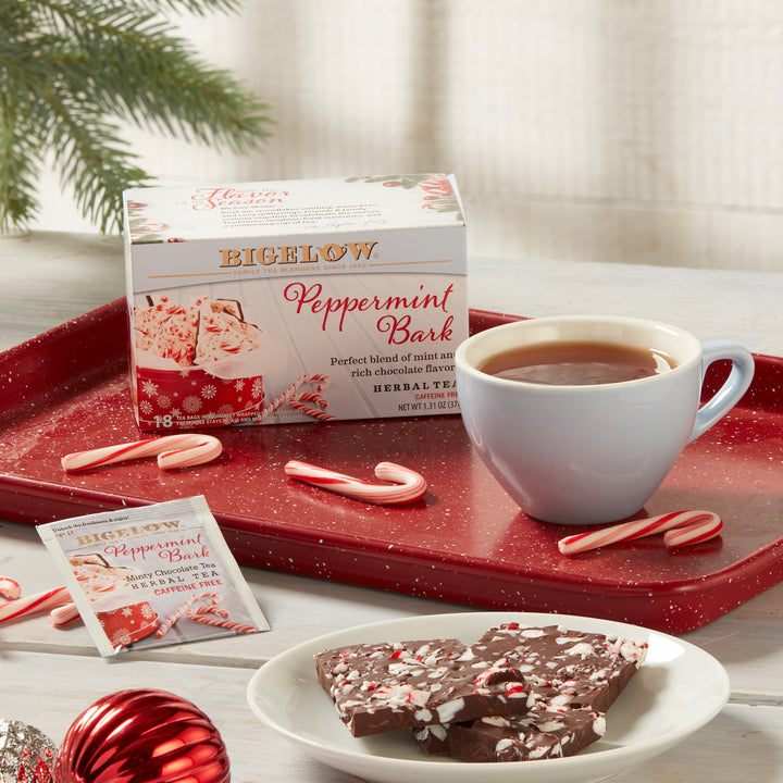 Cup of Peppermint Bark Herbal Tea