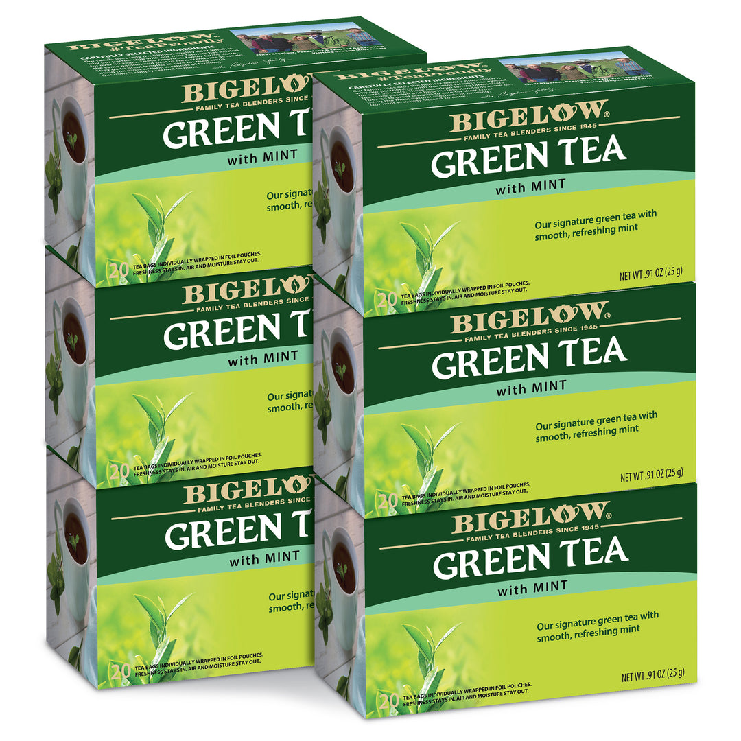 6 boxes of Green Tea with Mint