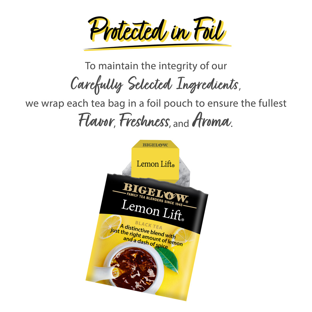 Lemon Lift tea bag Protected in Foil
