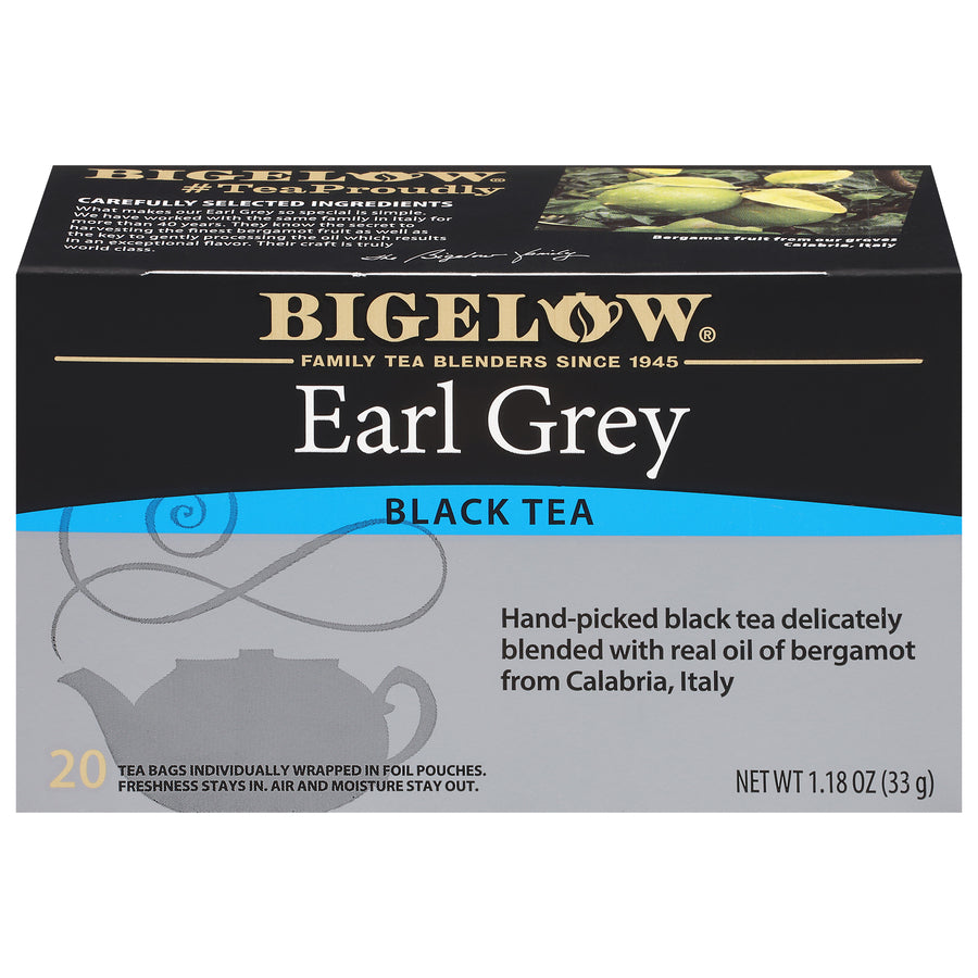 Front of Earl Grey tea box
