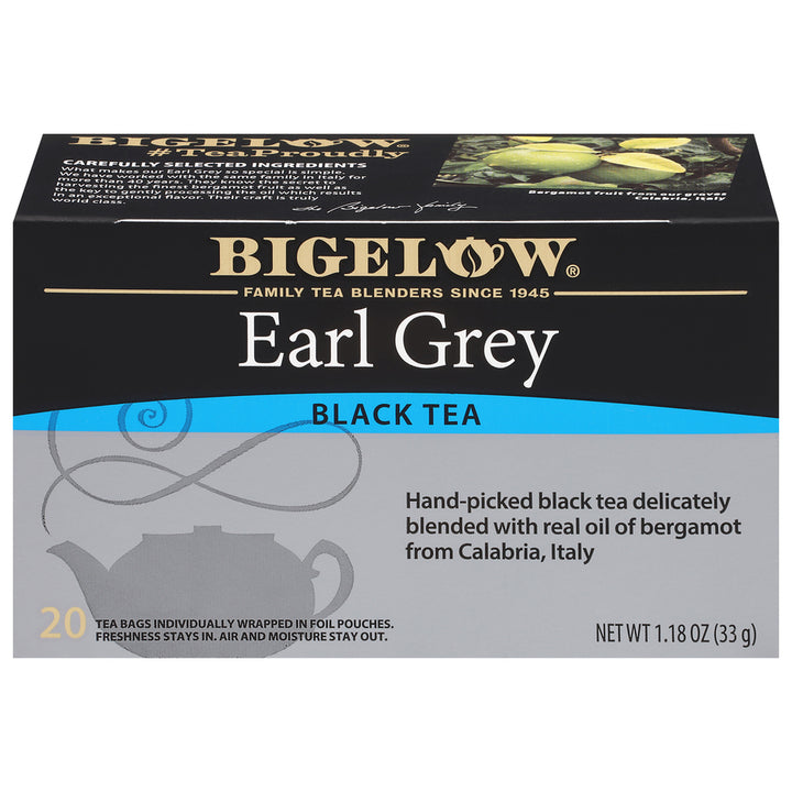 Front of Earl Grey tea box