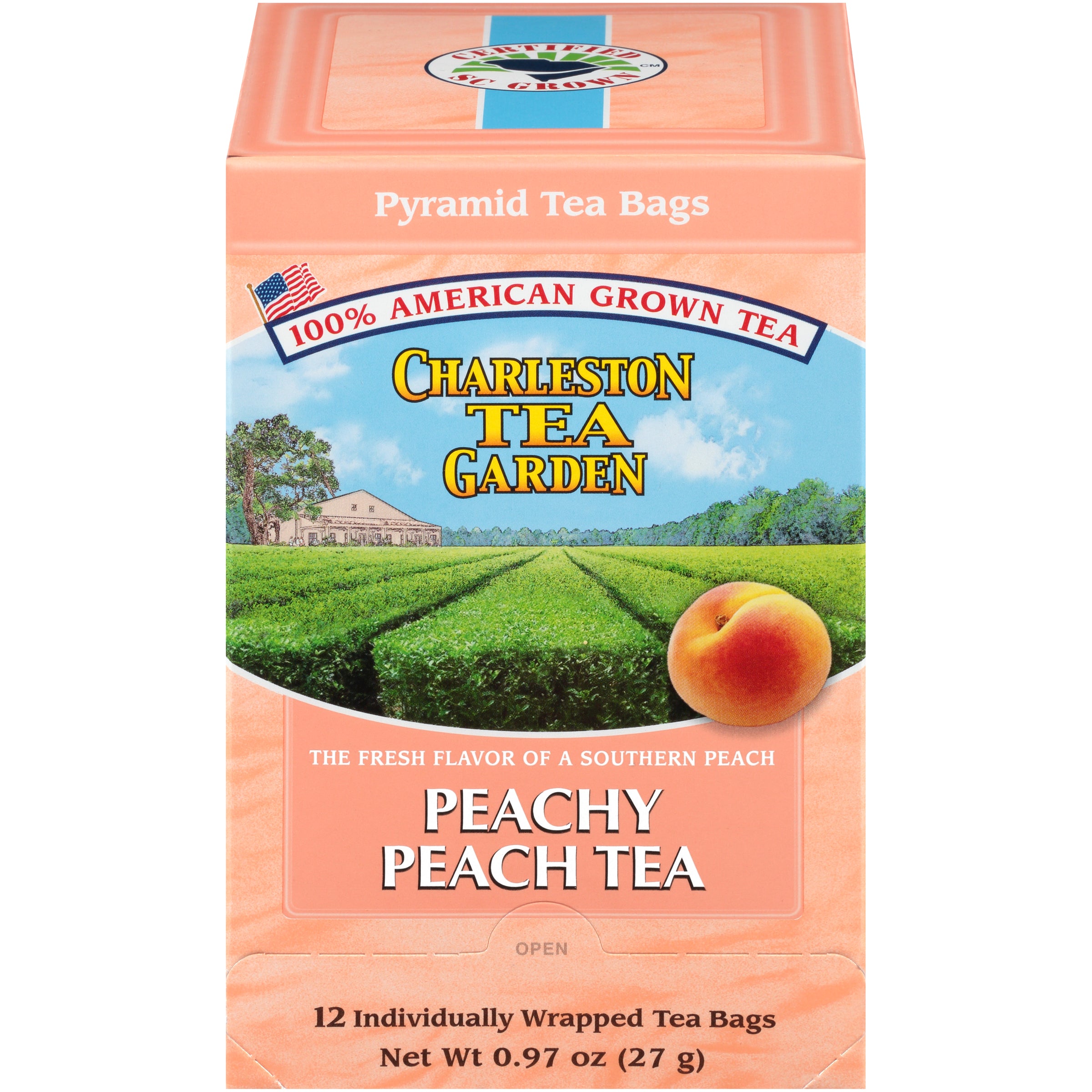 Peachy Peach Tea Pyramid Bags- Case of 6 boxes- total of 72