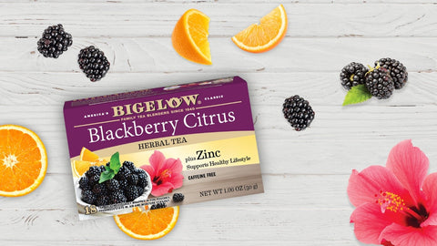 On a Wellness Journey? Try Bigelow Blackberry Citrus Herbal Tea plus Zinc