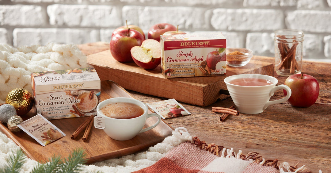 PRESS RELEASE: Bigelow Tea Launches New Seasonal Teas: Simply Cinnamon Apple Herbal Tea and Sweet Cinnamon Dolce™ Black Tea  for Fall and Winter 2025