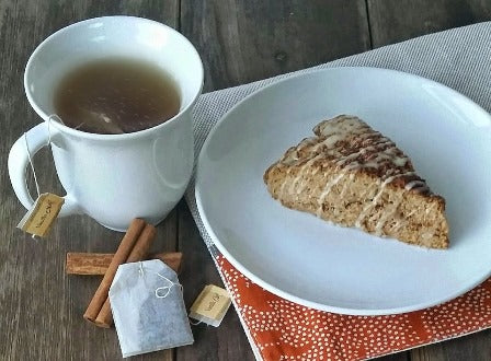 Cinnamon Scone with Vanilla Chai Glaze