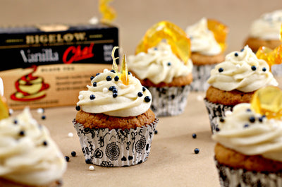 Tea and Banana Bread Cupcakes