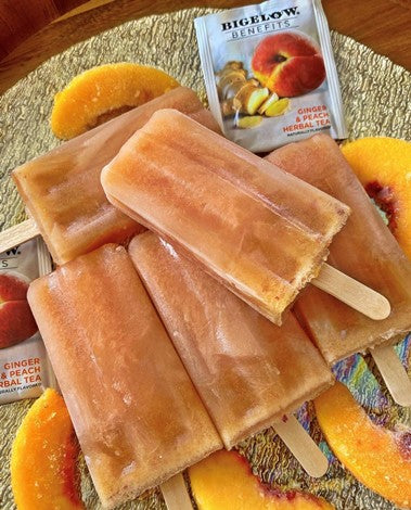 Ginger Peach Popsicles