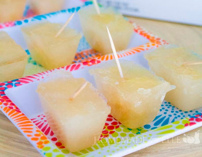 Green Tea and Coconut Popsicles