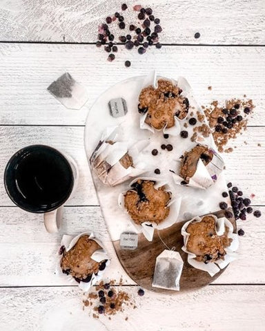 Earl Grey Blueberry Muffins