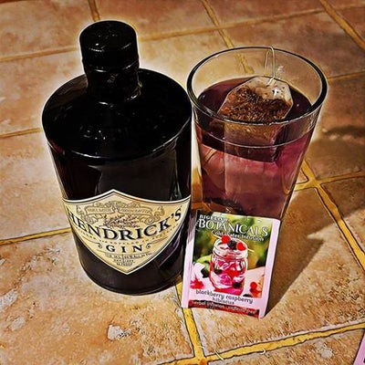 Blackberry Raspberry Hibiscus Gin Cocktail