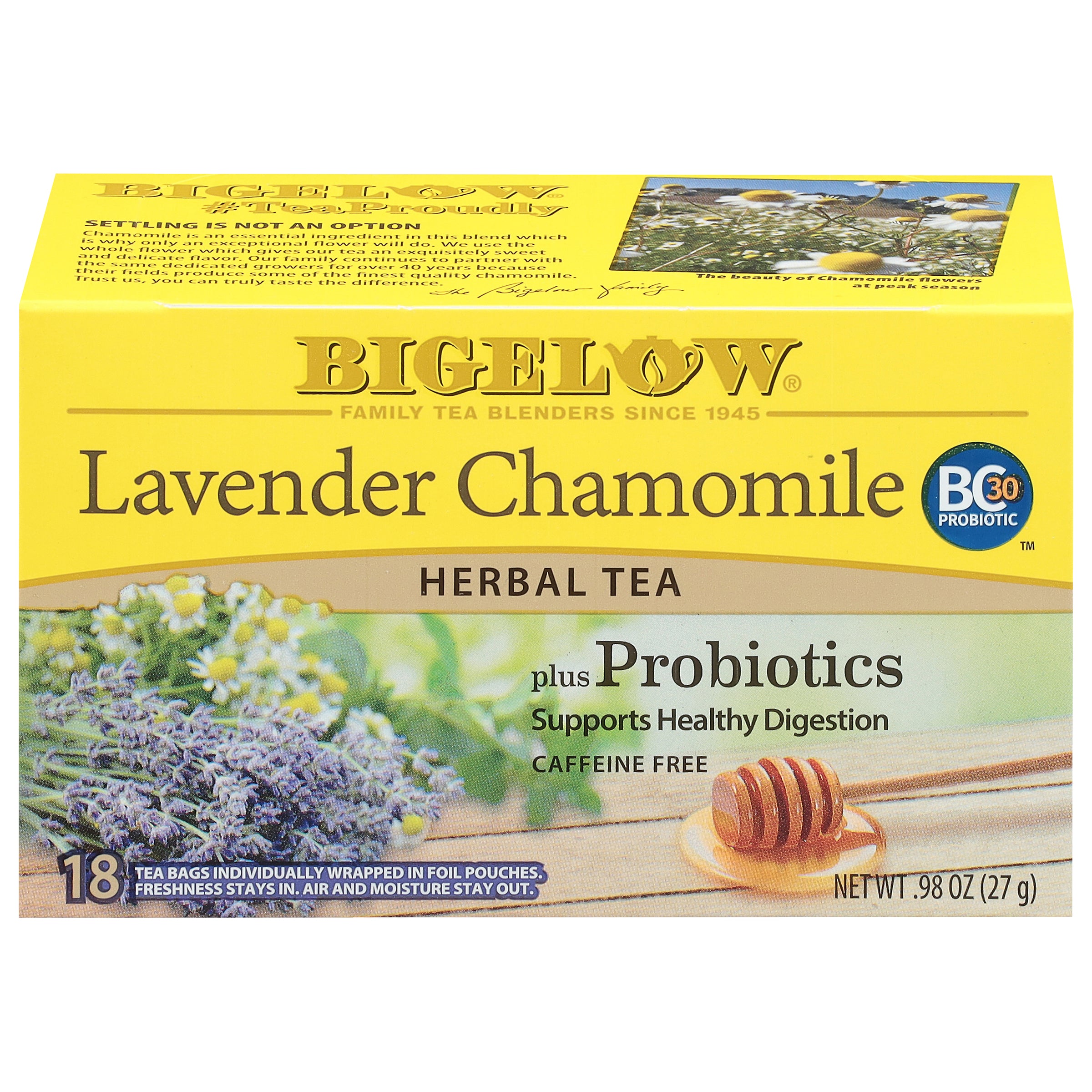 Lavender Chamomile Herbal Tea with Probiotics - Case of 6 boxes