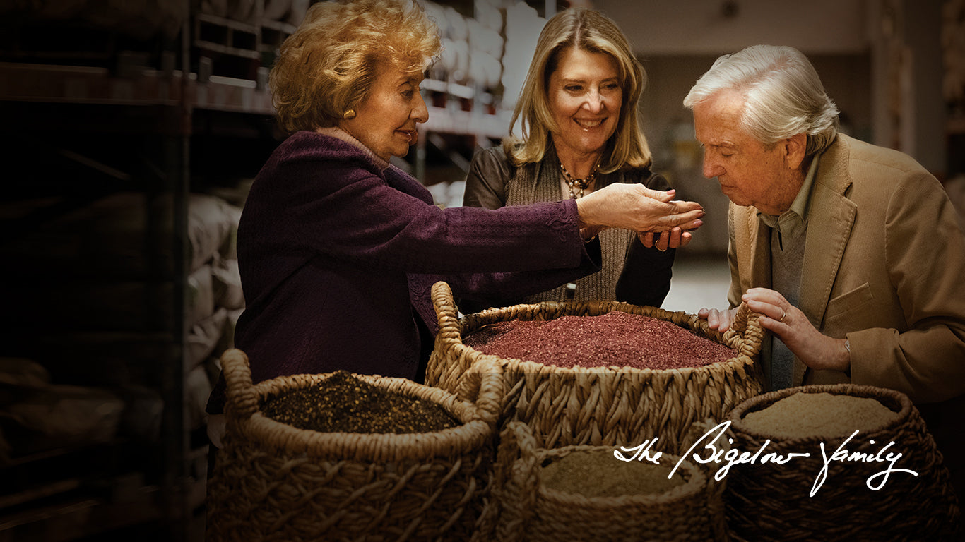 Bigelow Tea | The Bigelow Difference - Bigelow Family inspecting ingredients - dekstop