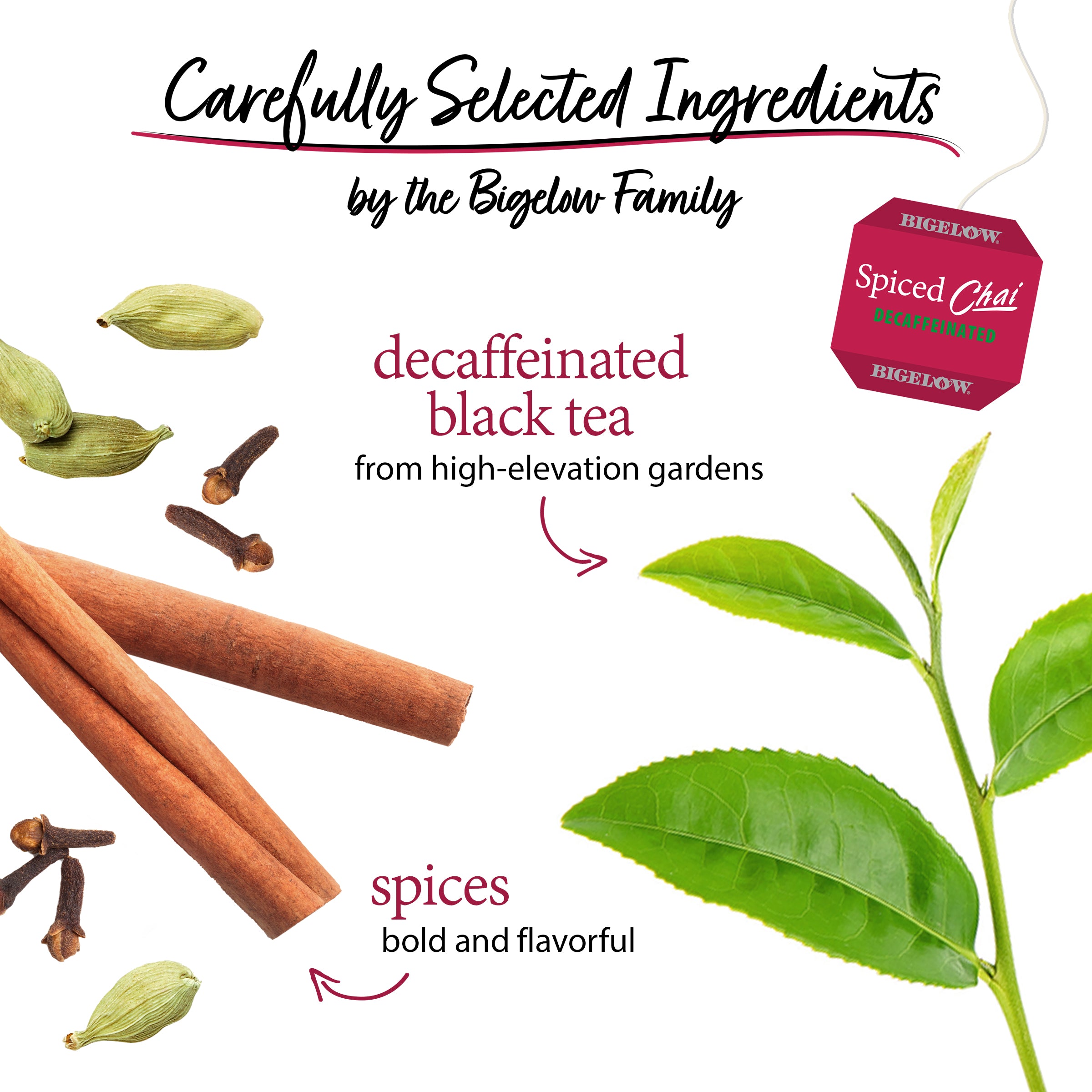 Spiced Chai Decaf - Case of 6 boxes- total of 120 teabags