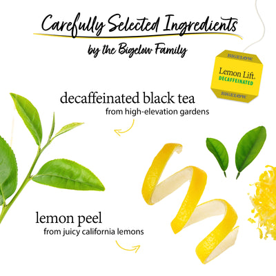 Ingredients of Lemon Lift Decaf Tea