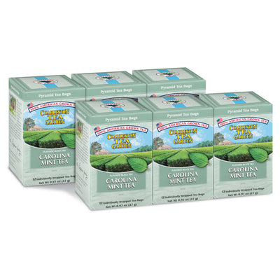 6 boxes of Charleston Tea Garden Carolina Mint Black Tea
