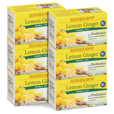 6 Boxes of Lemon Ginger Plus Probiotics