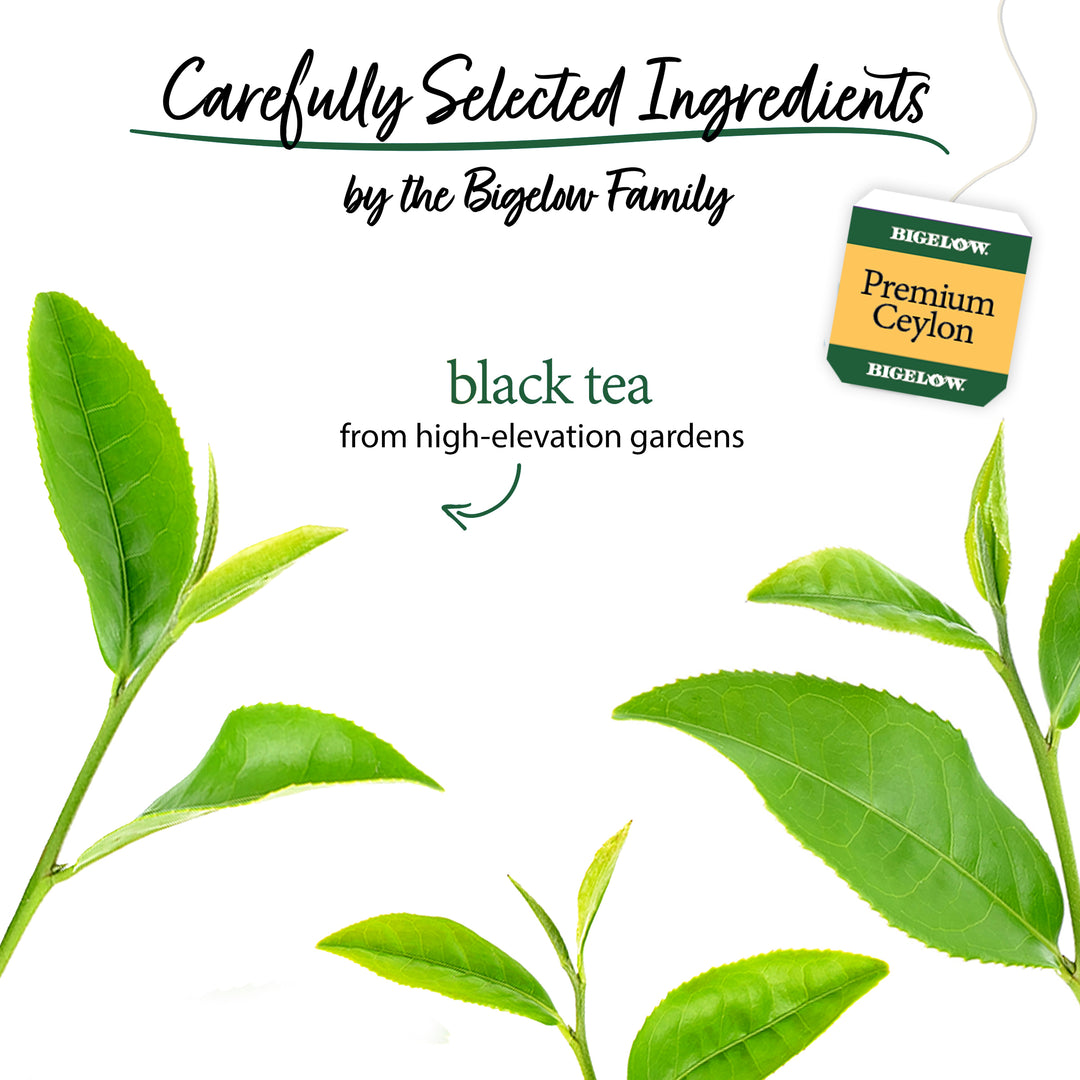 Image highlighting the ingredients of Ceylon Tea