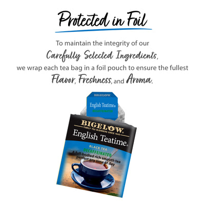 English Teatime Decaf protected in foil
