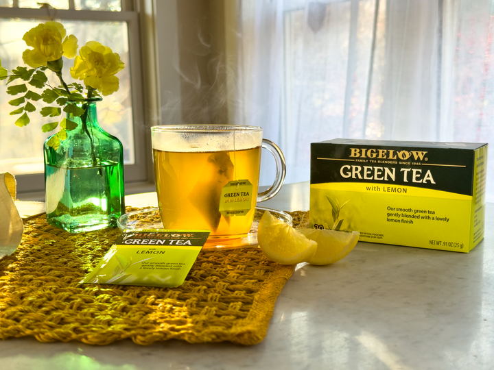 Cup of Green Tea with Lemon