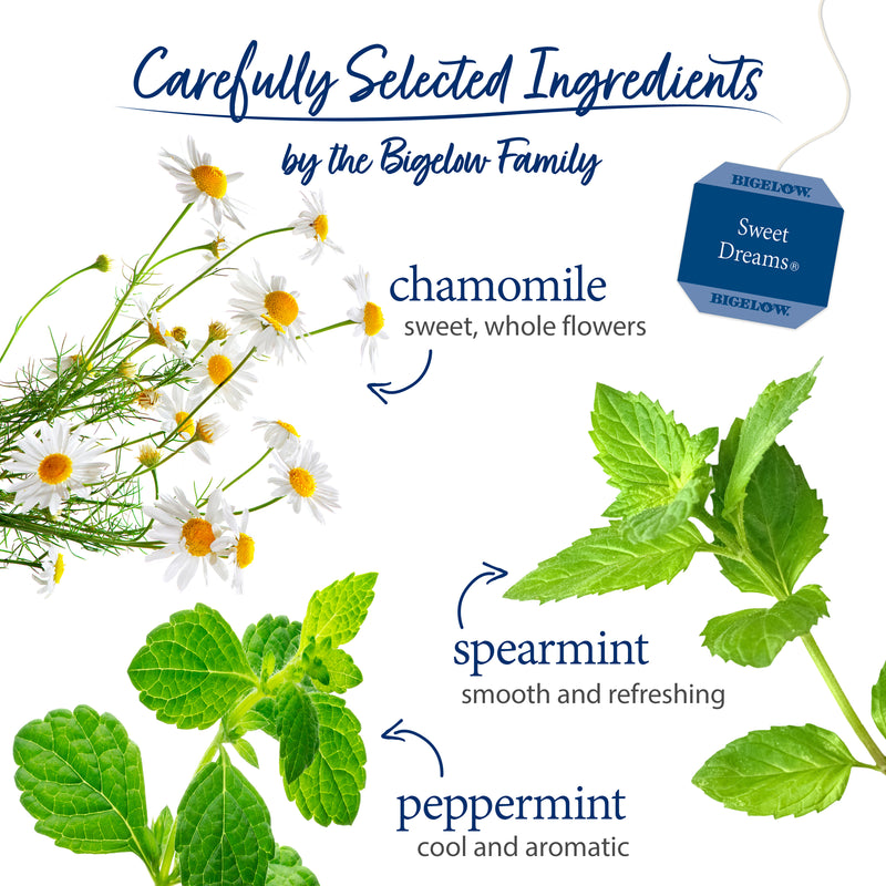 Ingredients of Sweet Dreams Herbal Tea