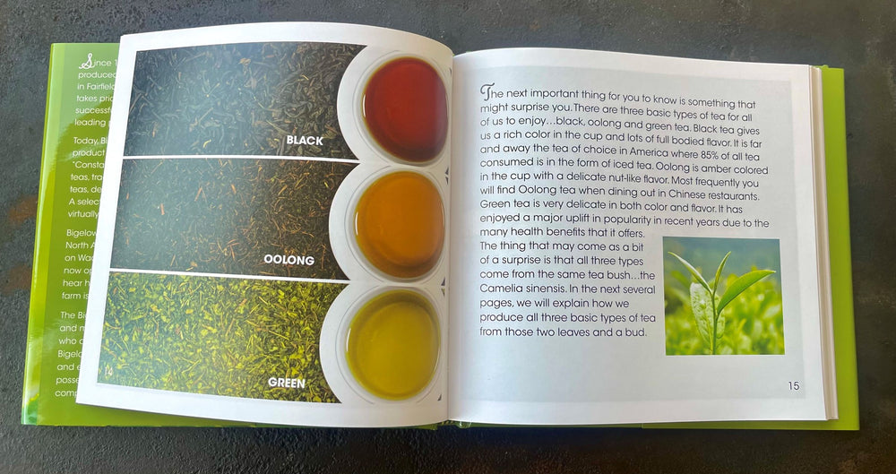 Page 14 and 15 of Let's Talk About Tea Book