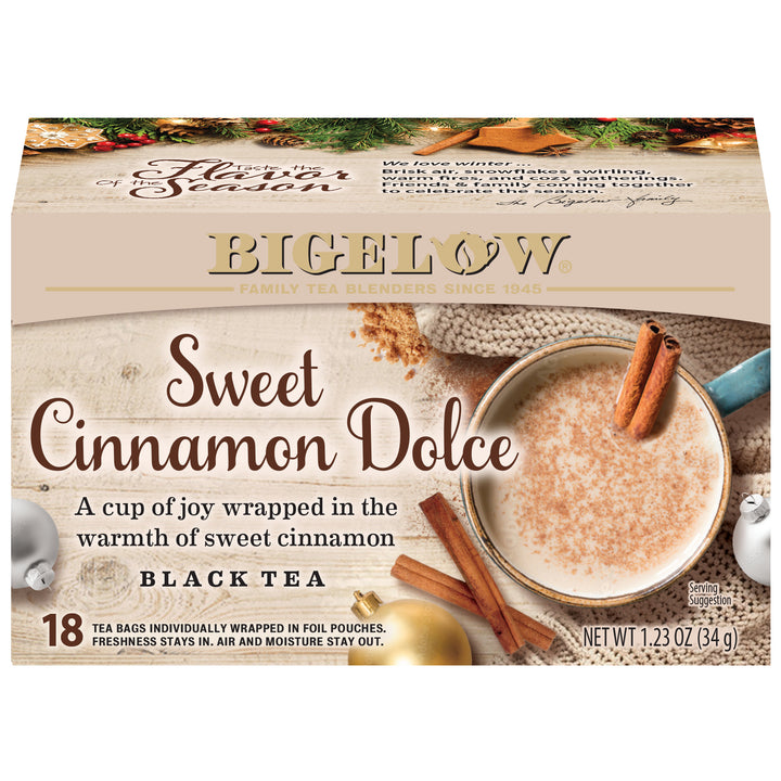 Front of Sweet Cinnamon Dolce Black Tea box