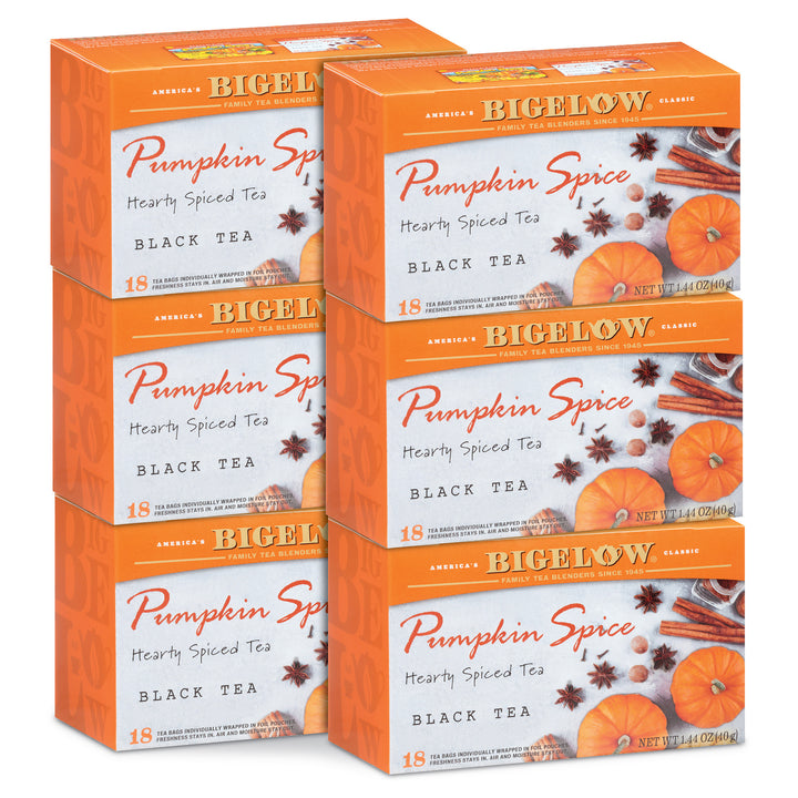 6 boxes of Pumpkin Spice Tea