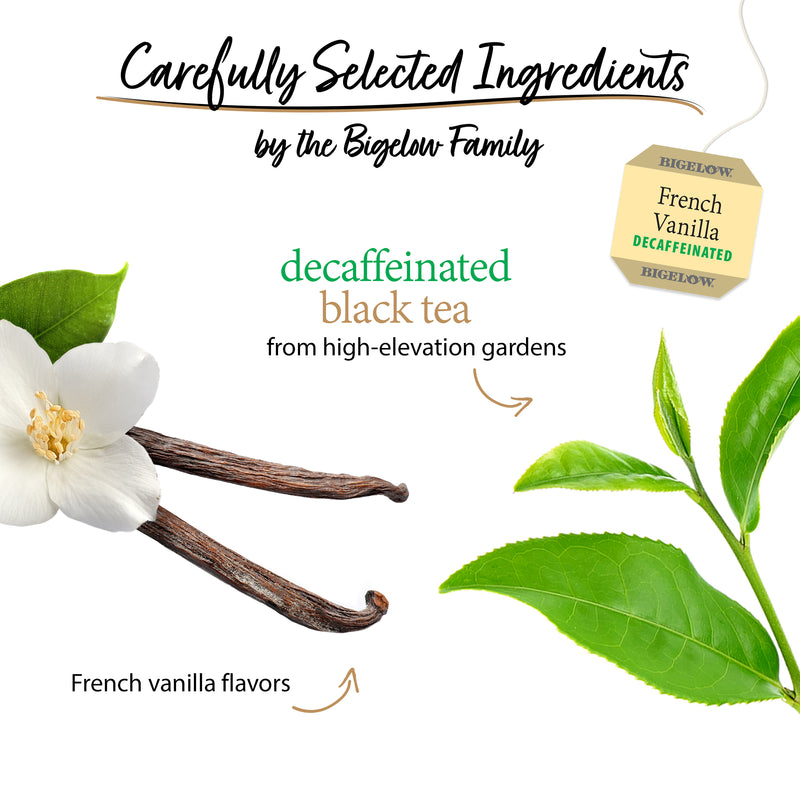 Ingredients of French Vanilla Decaf Tea