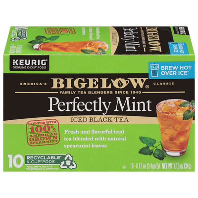 Box of Bigelow Perfectly Mint Brew Over Ice K-Cups
