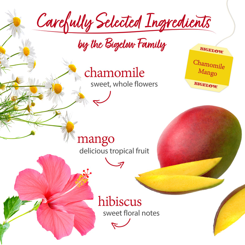 Ingredients of Chamomile Mango Herbal Tea