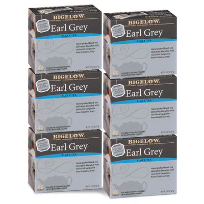 6 Boxes of Earl Grey Tea 40 tea bags per box
