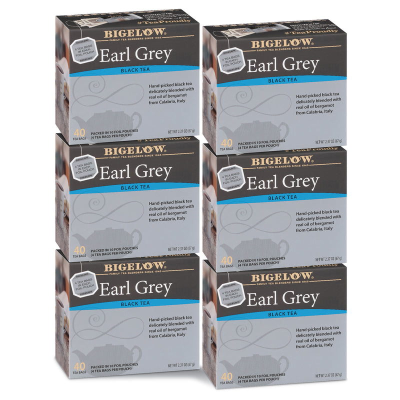 6 Boxes of Earl Grey Tea 40 tea bags per box