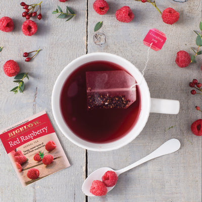 Cup of Red Raspberry Herbal Tea