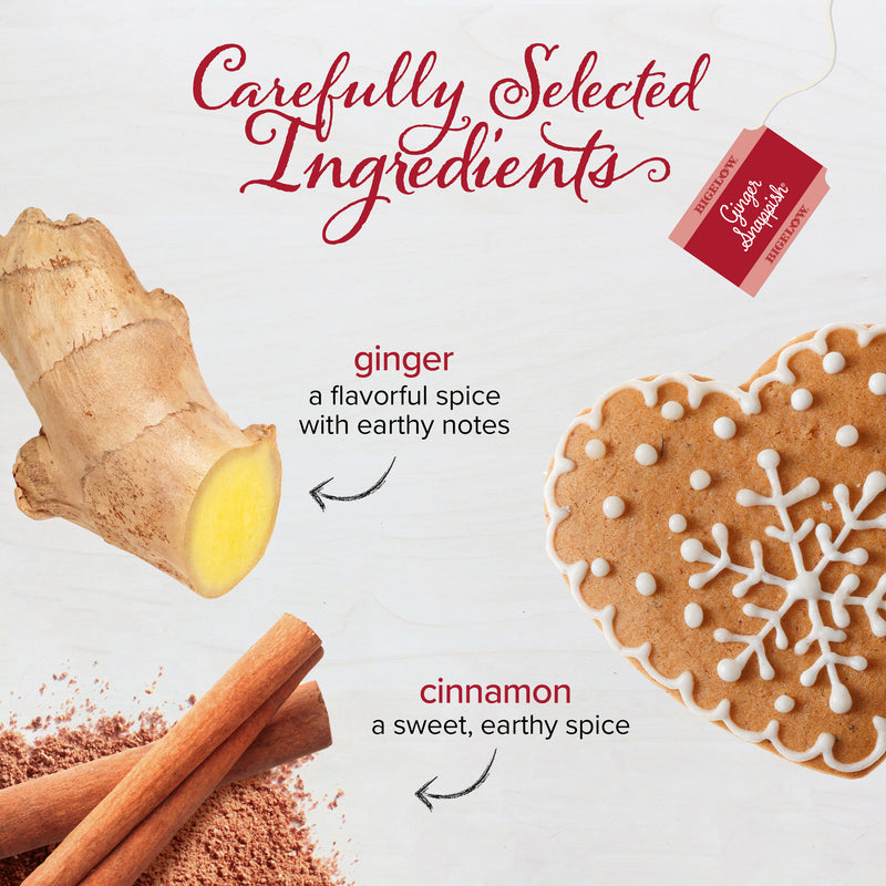 Ingredients of Ginger Snappish Herbal Tea