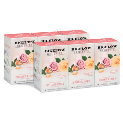 6 boxes of Benefits Rose and Mint Herbal Tea