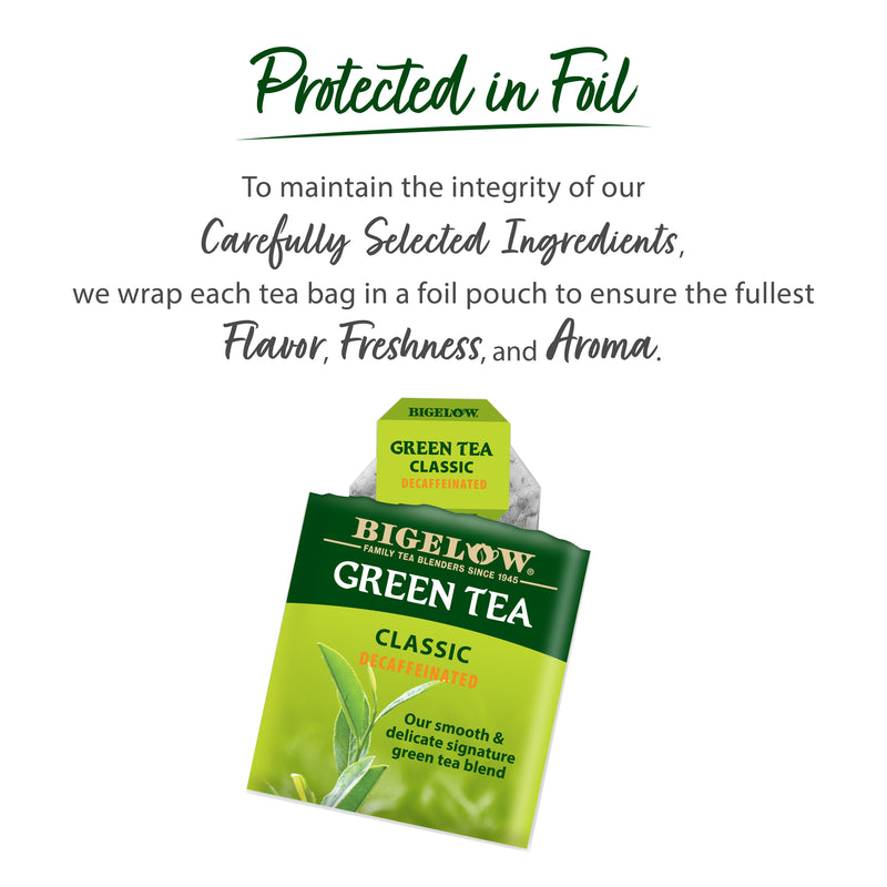 Green Tea Decaf protected in foil