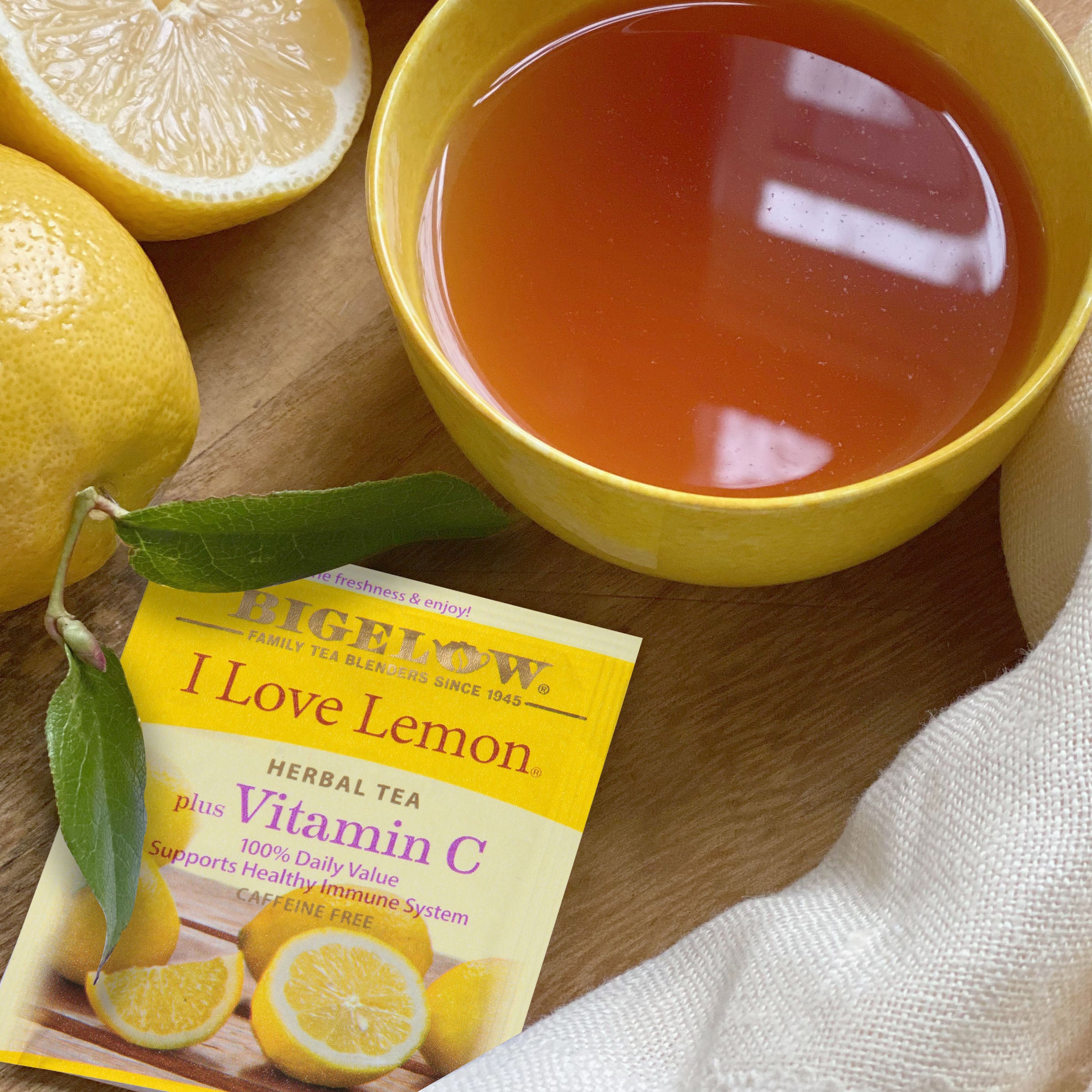 I Love Lemon Herbal Tea - Case of 6 boxes- total of 120 teabags