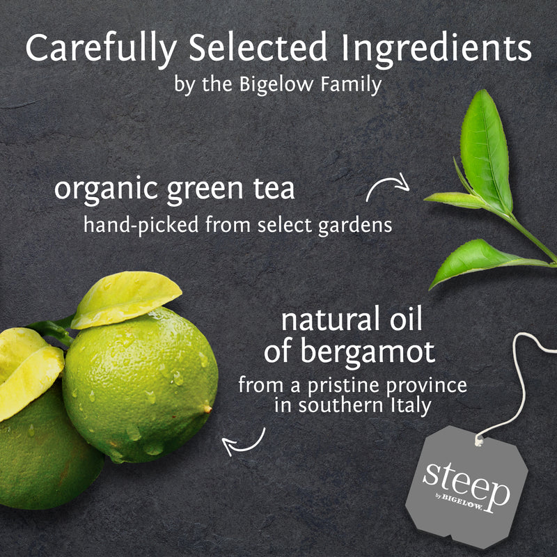 Ingredients of steep by bigelow organic earl grey tea