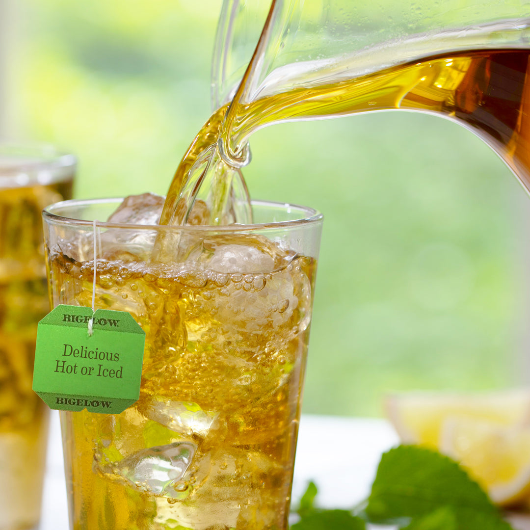 2 Glasses of Perfectly Mint Iced Tea