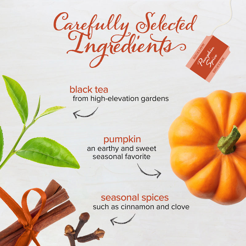 Ingredients of Pumpkin Spice Tea