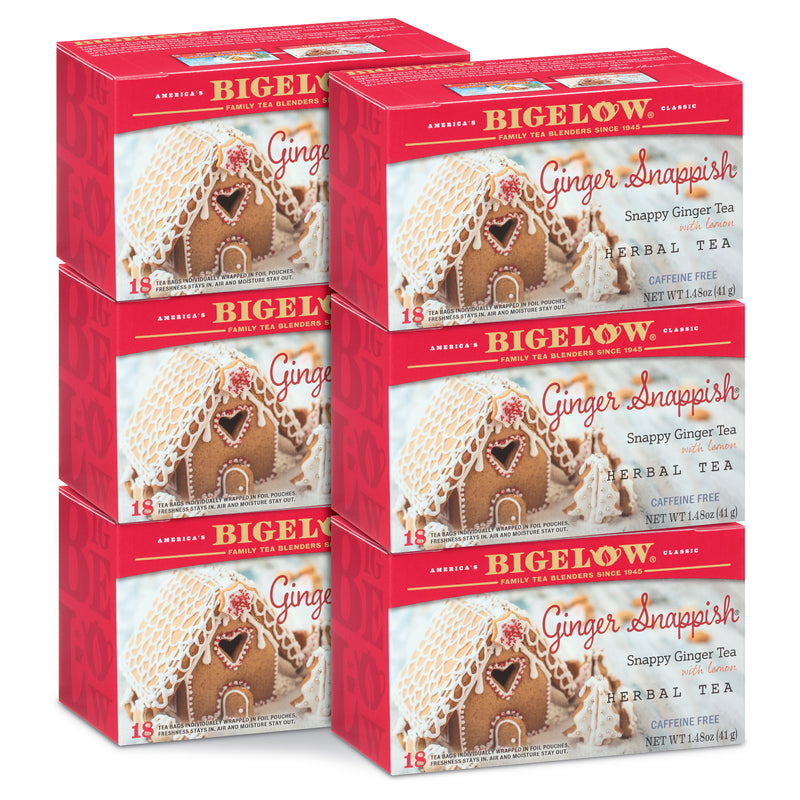 6 boxes of Ginger Snappish Herbal Tea