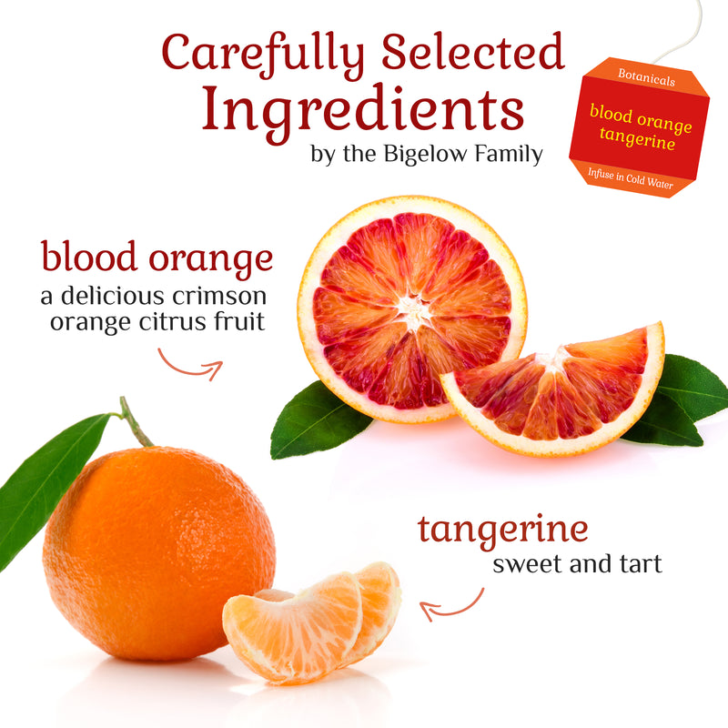 Ingredients of Bigelow Botanical Blood Orange Tangerine Cold Water Infusion